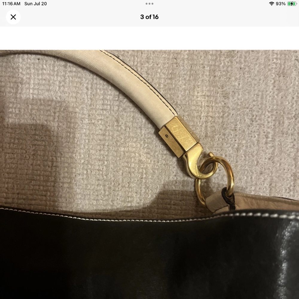 YVES SAINT LAURENT ROADY HOBO BAG LEATHER LARGE - Picture 3 of 14